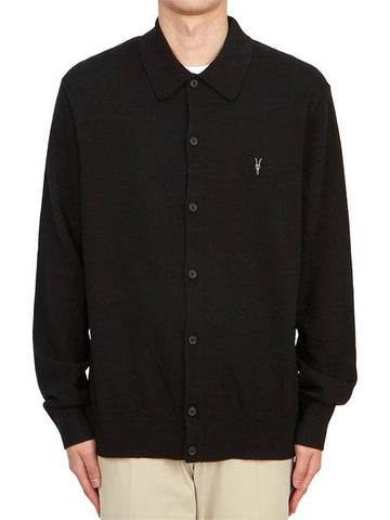 Kilburn Men's Cardigan MK044Z BLACK - ALLSAINTS - BALAAN 1