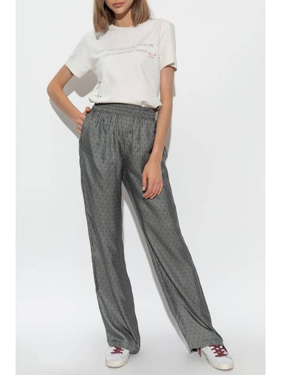 Golden Goose Patterned Loose-fitting Trousers, Women's, Grey - GOLDEN GOOSE - BALAAN 2