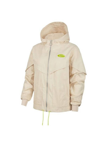 Sportswear Icon Clash Windbreaker Beige - NIKE - BALAAN 1