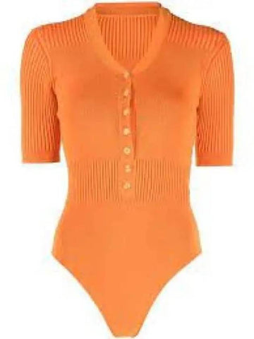 Jacquemus Le Body Yauco Bodysuit Orange 211KN1092040750 1012873 - JACQUEMUS - BALAAN 1