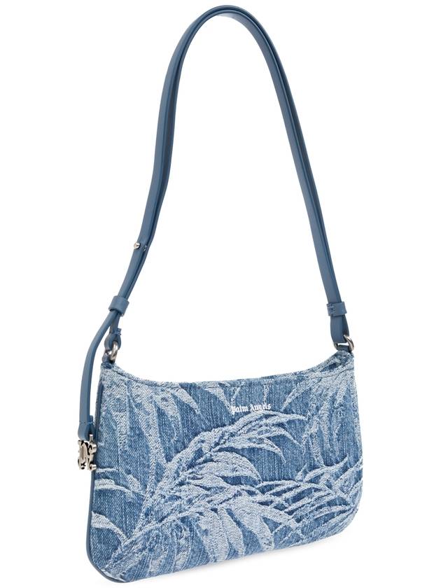 Palm Angels Denim Shoulder Bag, Women's, Blue - PALM ANGELS - BALAAN 4