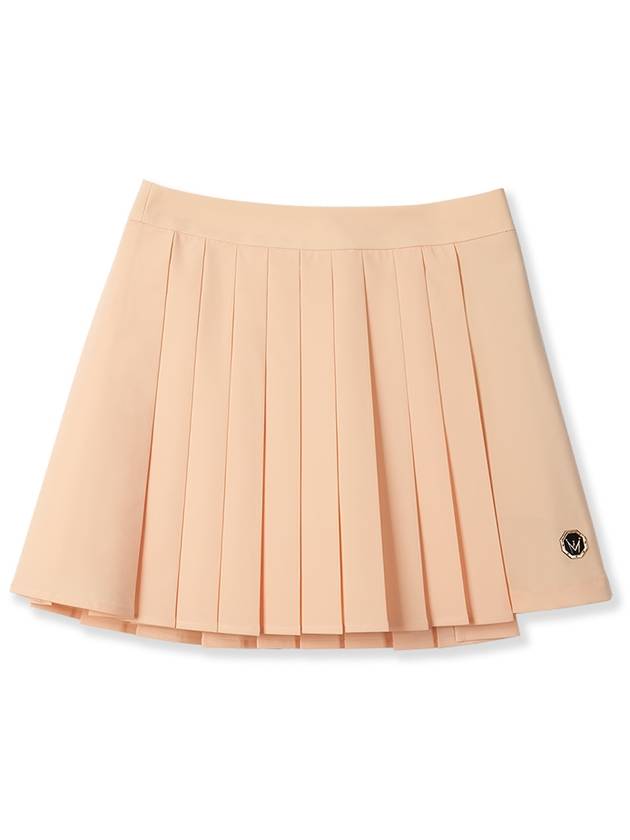 WOMEN PLEATS WRAP SKIRT BEIGE - MEASPHERA - BALAAN 1