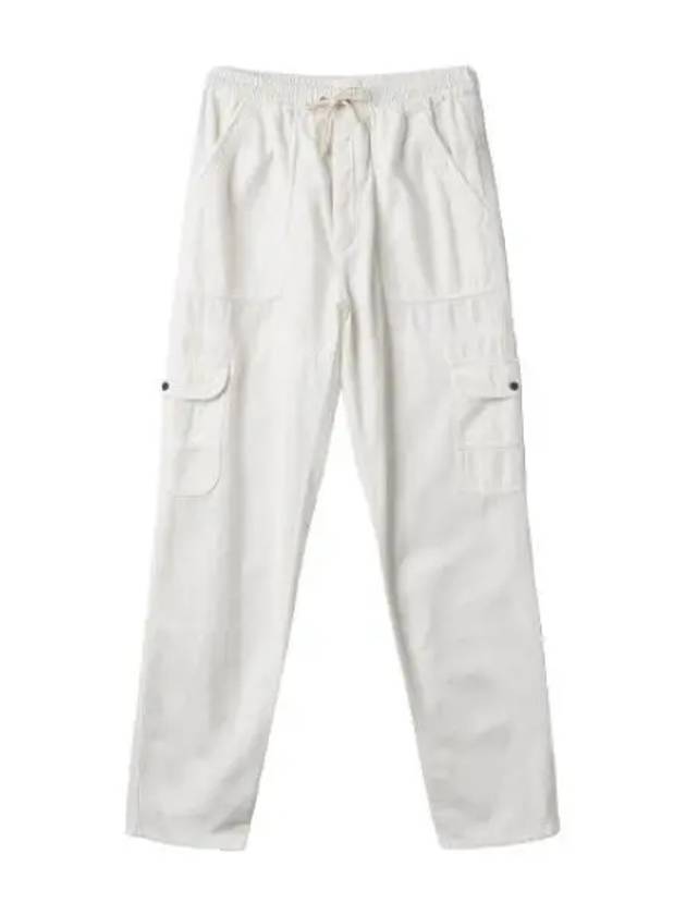 Drawstring straight fit pants white - ISABEL MARANT - BALAAN 1