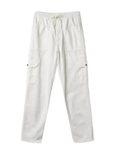 Drawstring straight fit pants white - ISABEL MARANT - BALAAN 1