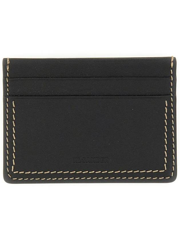 Jil Sander Leather Card Holder - JIL SANDER - BALAAN 1