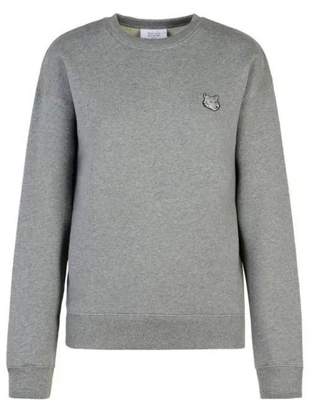 Bold Fox Head Patch Comfort Sweatshirt Grey Melange - MAISON KITSUNE - BALAAN 3