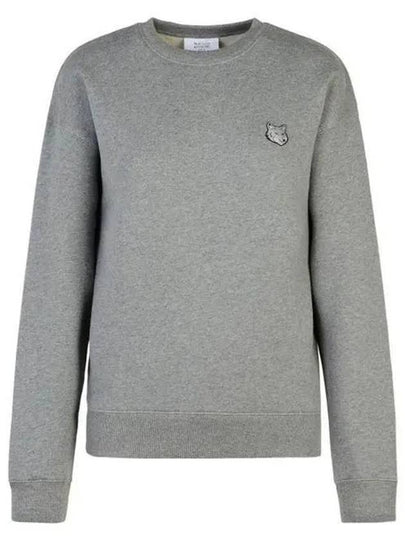 Bold Fox Head Patch Comfort Sweatshirt Grey Melange - MAISON KITSUNE - BALAAN 2