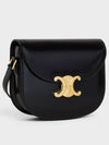 Besace Clea Shiny Calfskin Cross Bag Black - CELINE - BALAAN 3