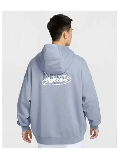 Club Oversized French Terry Hoodie Asean Slate - NIKE - BALAAN 2