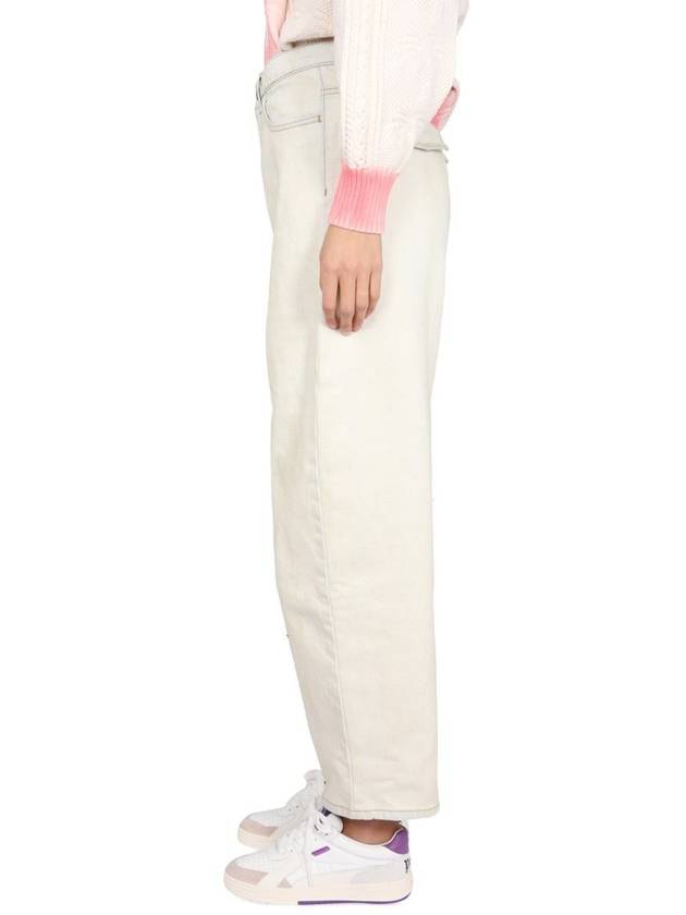 Denim Straight Pants PWYB026 S23DEN0020360 WHITE - PALM ANGELS - BALAAN 4