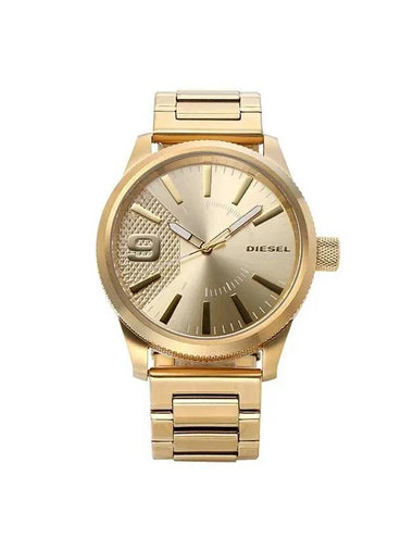 Rasp Multilink Quartz Three Hand 46mm Stainless Steel Watch Gold - DIESEL - BALAAN 1