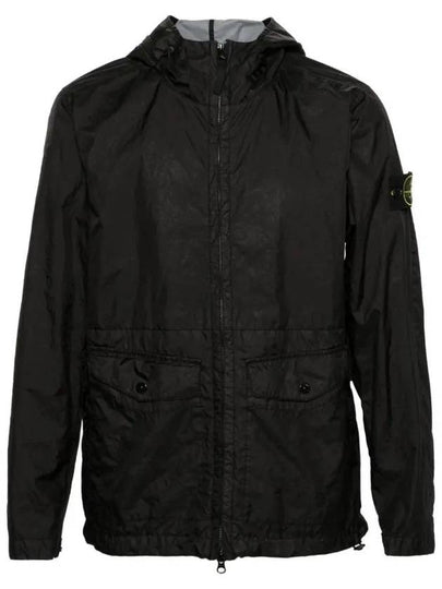 Membrana 3L TC Hooded Jacket Black - STONE ISLAND - BALAAN 2