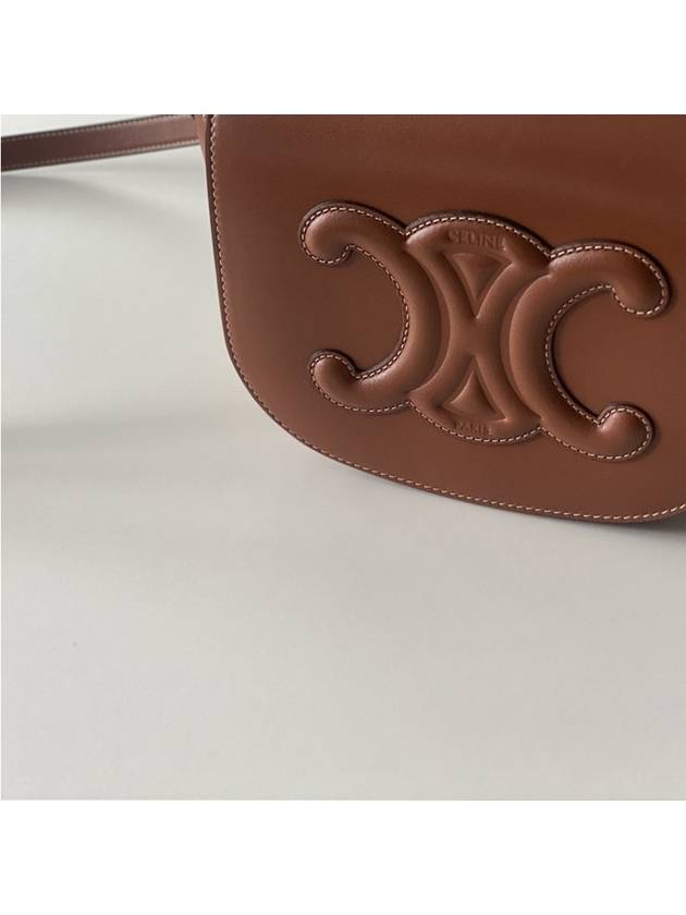 Folco Cuir Triomphe Calfskin Cross Bag Tan - CELINE - BALAAN 6