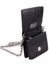 Embroidery Logo Chain Cald Wallet Black - MAISON MARGIELA - BALAAN 6