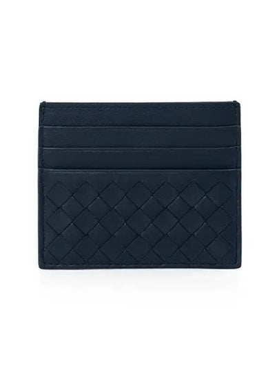 Intrecciato Weaving Card Wallet Navy - BOTTEGA VENETA - BALAAN 2