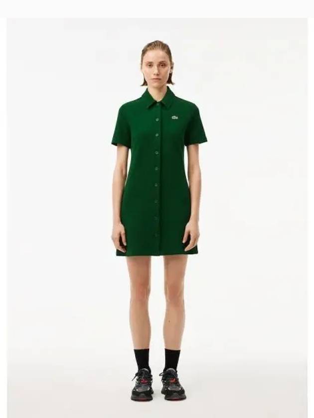 Women s Button Up Double Face Pique Polo T shirt Dress One Piece EF6922 54N 132 Domestic Product GQ2N24080698742 - LACOSTE - BALAAN 1