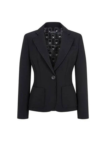 Women s Easy No Cheat One Button Jacket Black 270381 - EMPORIO ARMANI - BALAAN 1