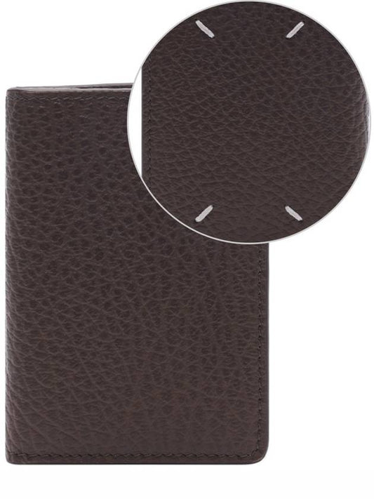 Bovine Leather Card Wallet Brown - MAISON MARGIELA - BALAAN 2