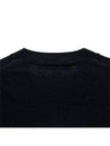 Face Patch Crop Cardigan Black - ACNE STUDIOS - BALAAN 8