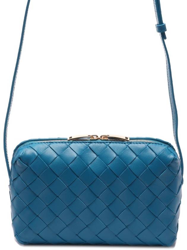 Intrecciato Mini Cross Bag Blue - BOTTEGA VENETA - BALAAN 2