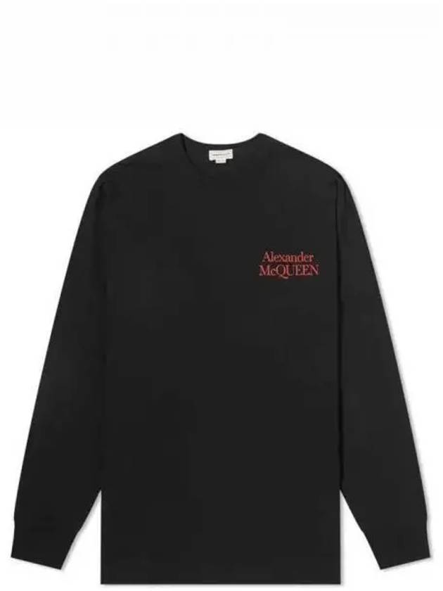 Logo Print Sweatshirt Black - ALEXANDER MCQUEEN - BALAAN 2