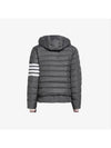 Poly Twill Down Filled 4-Bar Ski Padding Grey - THOM BROWNE - BALAAN 3