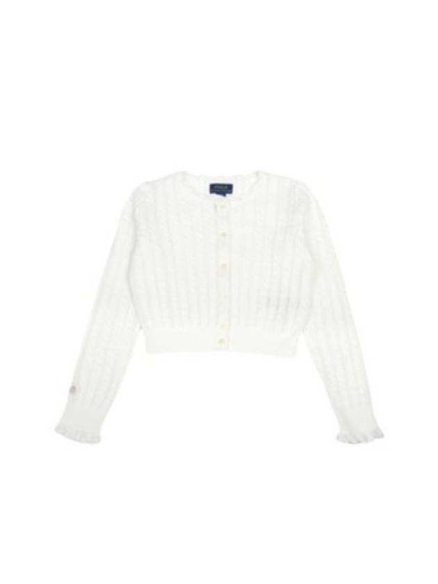 Junior Cardigan 313 934999 002 DECKWASH WHITE - POLO RALPH LAUREN - BALAAN 1