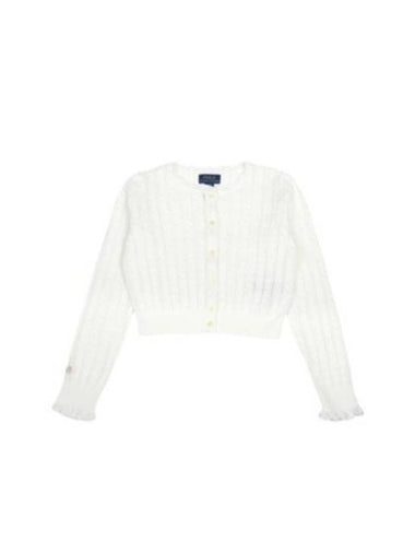 Junior Cardigan 313 934999 002 DECKWASH WHITE - POLO RALPH LAUREN - BALAAN 1