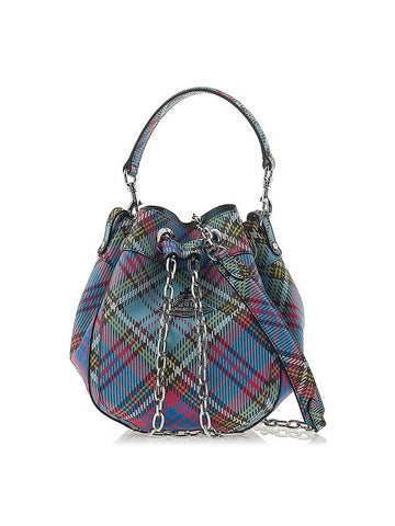 Chrissy Chain Medium Bucket Bag Mac Andy Tartan - VIVIENNE WESTWOOD - BALAAN 1