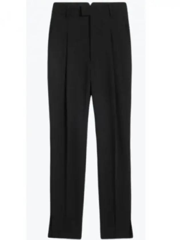 Cigarette Fit High Waist Pants Black - AMI - BALAAN 2