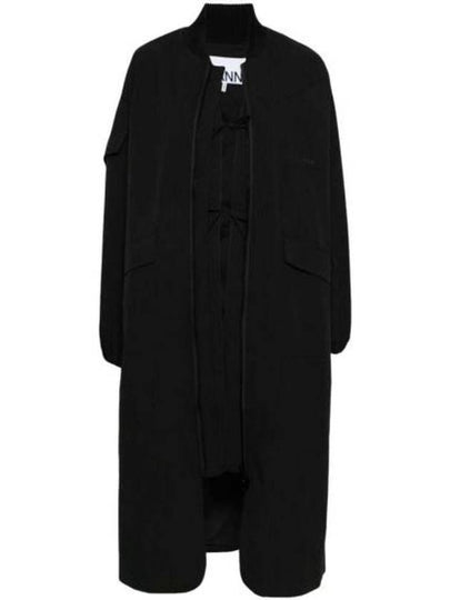 Coat F9468 099 BLACK - GANNI - BALAAN 2