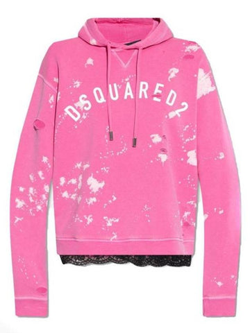 Hooded Sweatshirt S75GU0456 S25030399 FUCSIA - DSQUARED2 - BALAAN 1