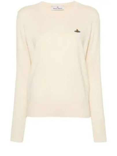 ORB Logo Knit Top White - VIVIENNE WESTWOOD - BALAAN 2