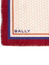 printed square silk muffler pink L7BA627F 375 - BALLY - BALAAN 7