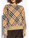 Vintage Check Intarsia Knit Top Beige - BURBERRY - BALAAN 4