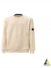 Diagonal Raised Fleece Sweatshirt Beige - CP COMPANY - BALAAN 2