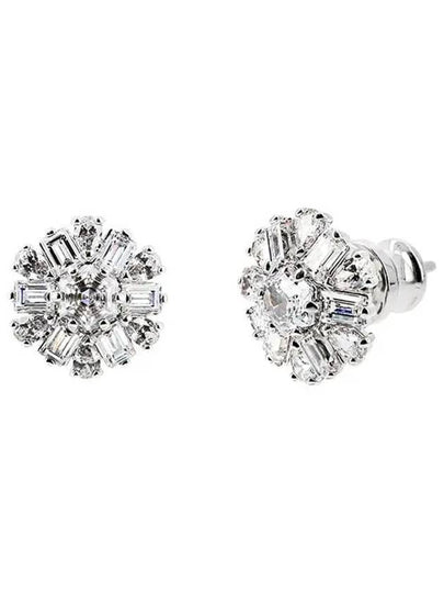 Idyllia Stud Earrings Silver - SWAROVSKI - BALAAN 2