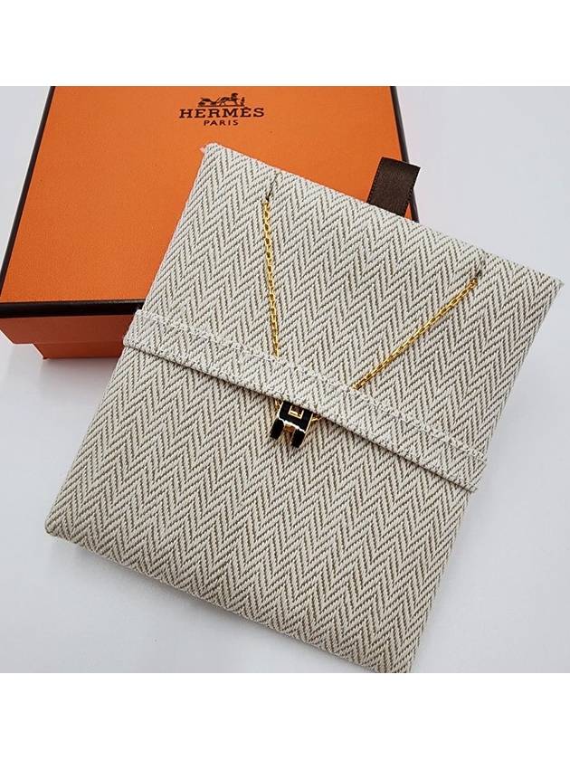 Mini Pop H Pendant Necklace Gold Noir - HERMES - BALAAN 3