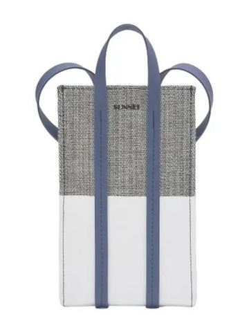 Micro Paralepipedo Cross Bag White Blue - SUNNEI - BALAAN 1