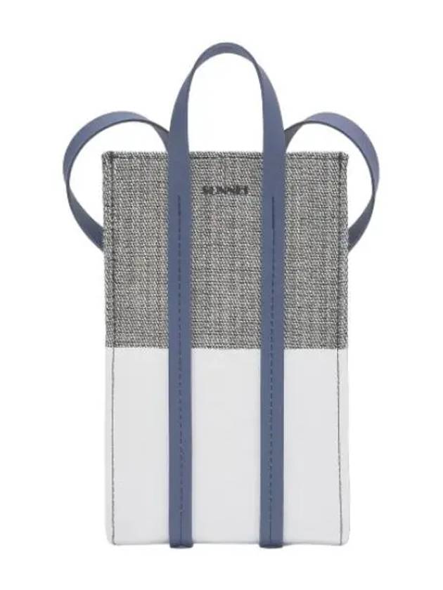 Micro Parallepipedo Cross Bag White Blue - SUNNEI - BALAAN 1