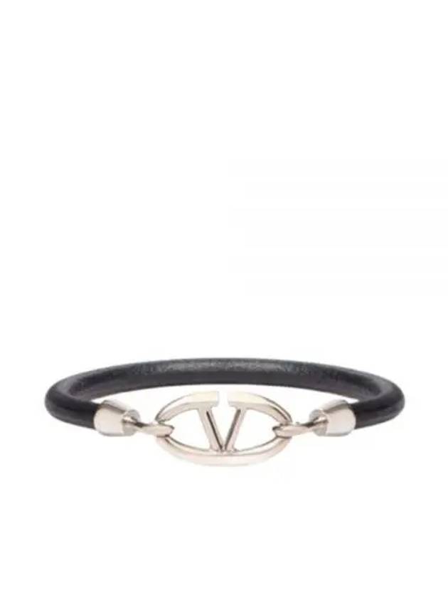 Garavani The Bold Edition V Logo Bracelet Black - VALENTINO - BALAAN 2