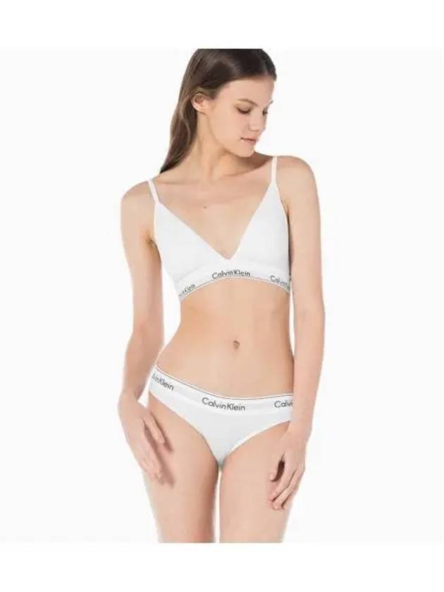 UNDERWEAR Women s Modern Cotton Triangle Set White - CALVIN KLEIN - BALAAN 1