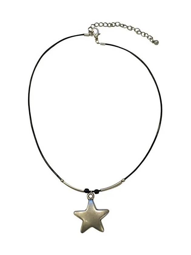 Bold Star NecklaceBlack Silver - LECYTO - BALAAN 3