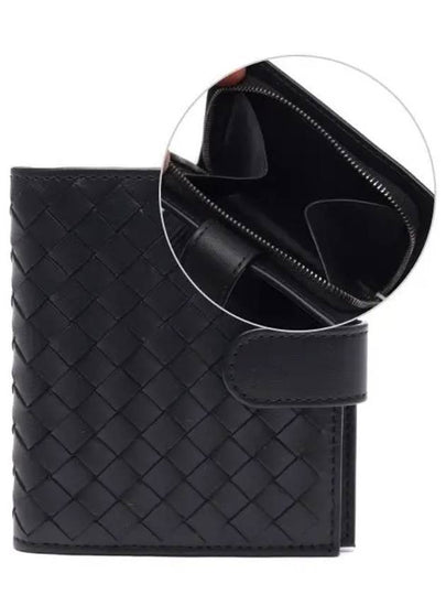 Intrecciato Nappa Half Wallet Black - BOTTEGA VENETA - BALAAN 2