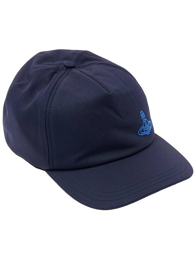 Embroidered ORB Logo Classic Ball Cap Navy - VIVIENNE WESTWOOD - BALAAN 5