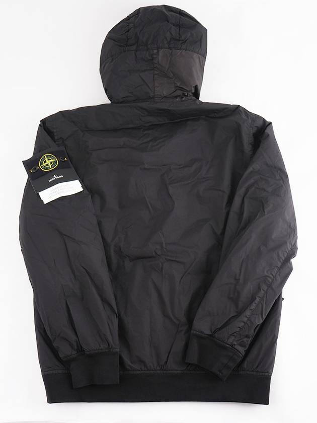 Wappen Patch Nylon Crinklips Hooded Jacket Black - STONE ISLAND - BALAAN 3