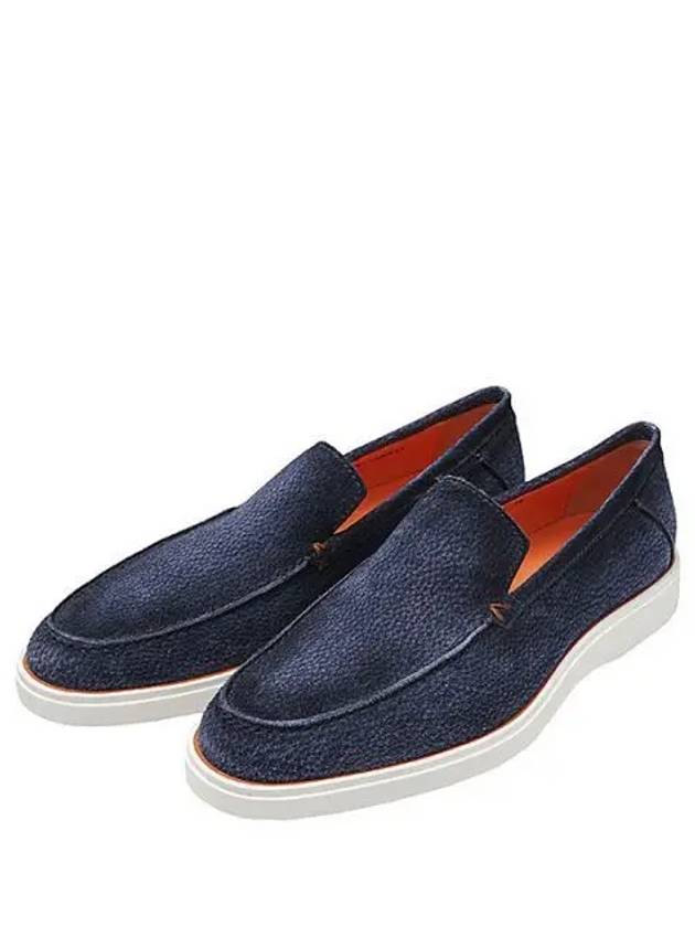 Effect Pebble Loafer Slip On MGDT17824BARBMMH U48 1019348 - SANTONI - BALAAN 1