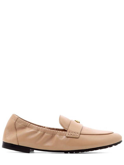 Ballet Double T Napa Leather Loafers Beige - TORY BURCH - BALAAN 2