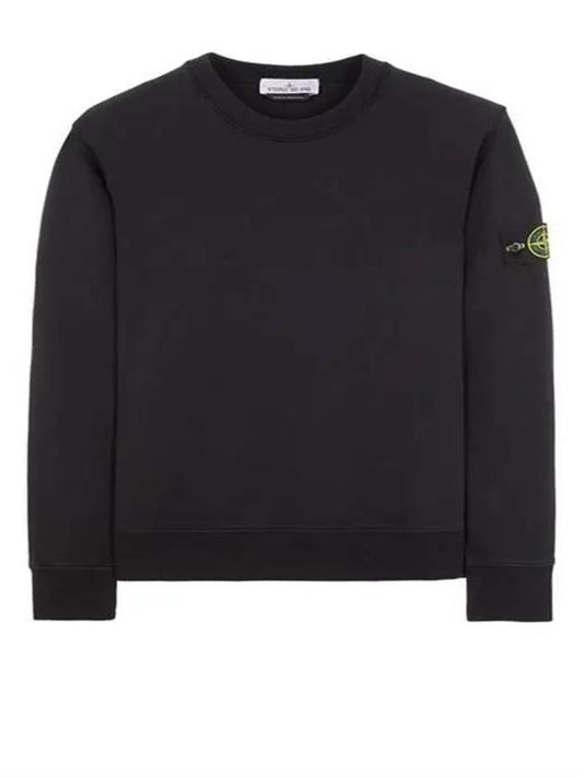 Wappen Patch Garment Dyed Sweatshirt Black - STONE ISLAND - BALAAN 2