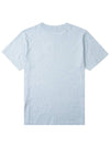 Grey Fox Head Patch Classic Short Sleeve T-Shirt Light Blue - MAISON KITSUNE - BALAAN 3